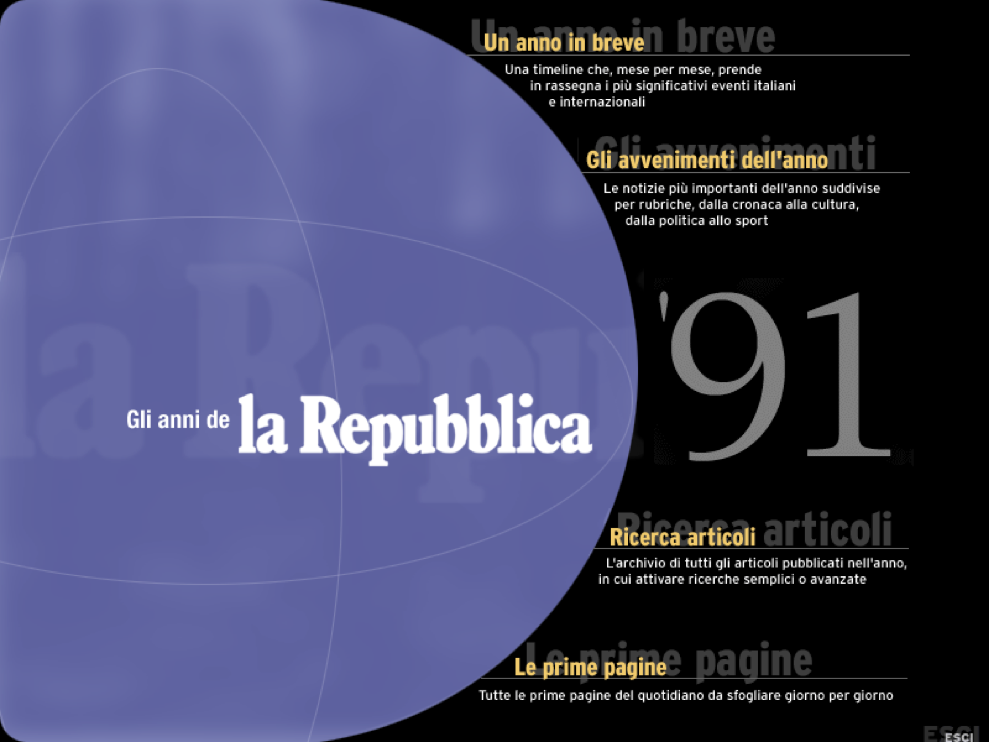 Gli Anni de La Repubblica - CD-Rom